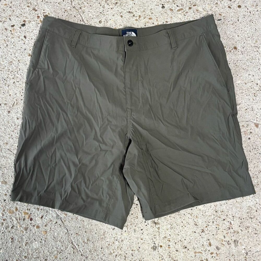 Vintage The North Face Men's Cargo Shorts Green Size 40 Summer Casual